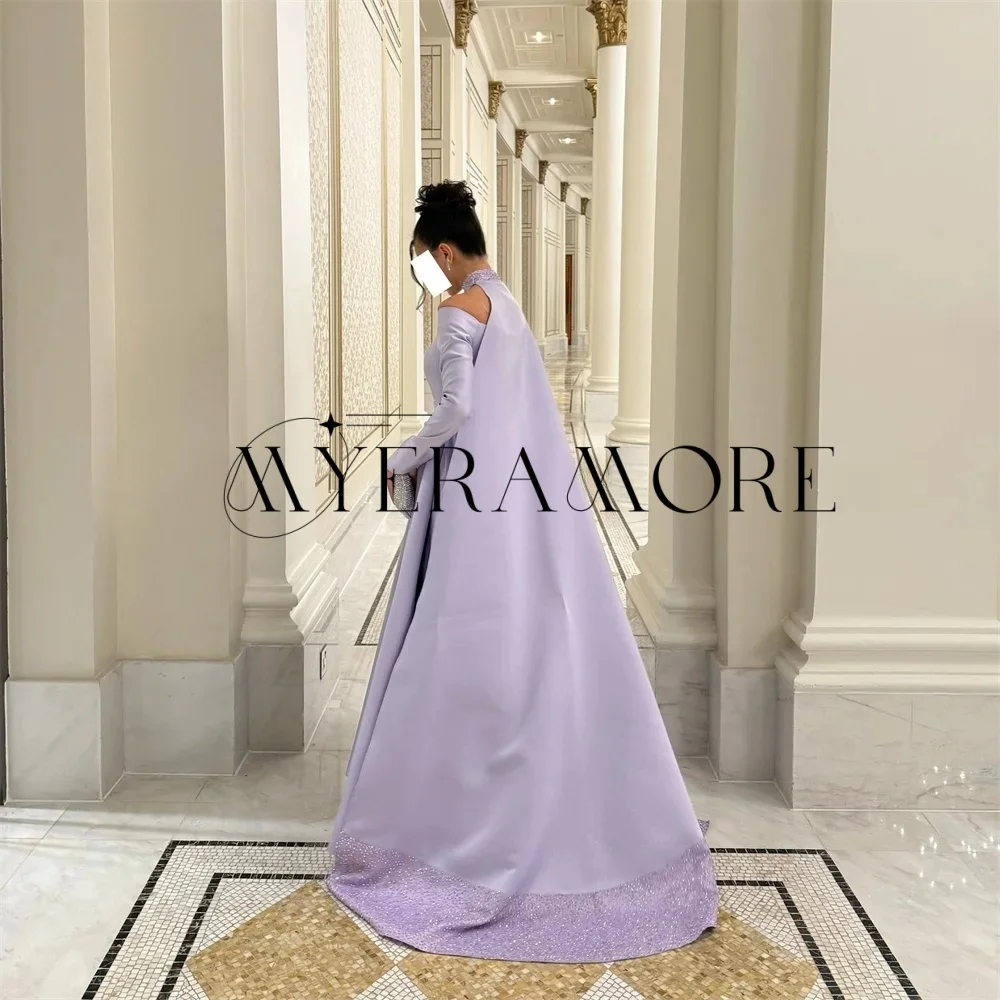 Modische schulterfreie Abendkleider, blauer Tüll, A-Linie, bodenlang, Ballkleider, maßgeschneidert