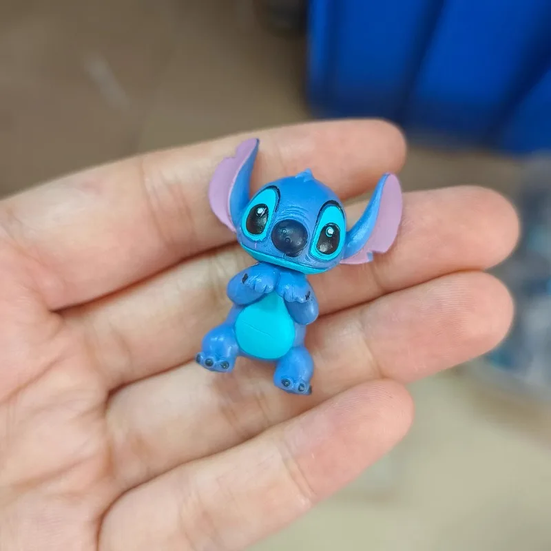 Disney Stich Anime Figur Puppe Cartoon Stich Spielzeug Ornamente Micro Landschaft Schreibtisch Dekoration Modell PVC Figur Kind Geburtstag Geschenke