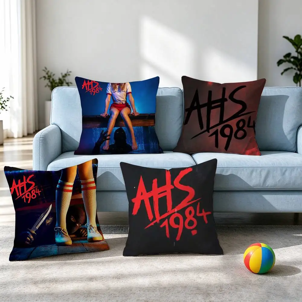 American H-Horror Story AHS 1984  Pillow Case Square Double-Sided Sofa Cushion Cover Bedroom Bedside Pillow Gift