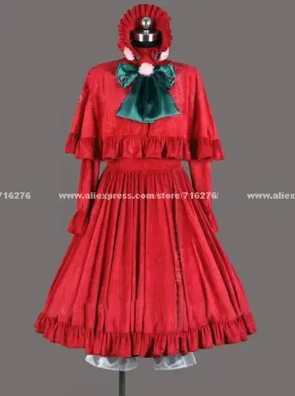 

Anime Rozen Maiden Cospla Shinku Lolita Women's Party Costume for Halloween