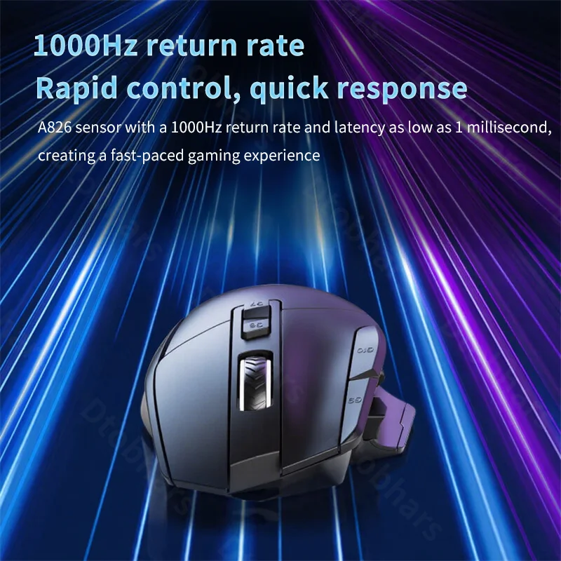 Wired Game Mouse 12800DPI RGB Light Effect 9 Buttons Macros Ergonomics Design 7000FPS E-sports Mause Play Game For Gamer Mice