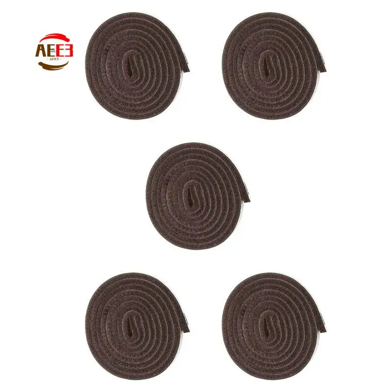 

AEE3-5X Self-Stick Heavy Duty Felt Strip Roll For Hard Surfaces (1/2 Inch X 60 Inch), Brown