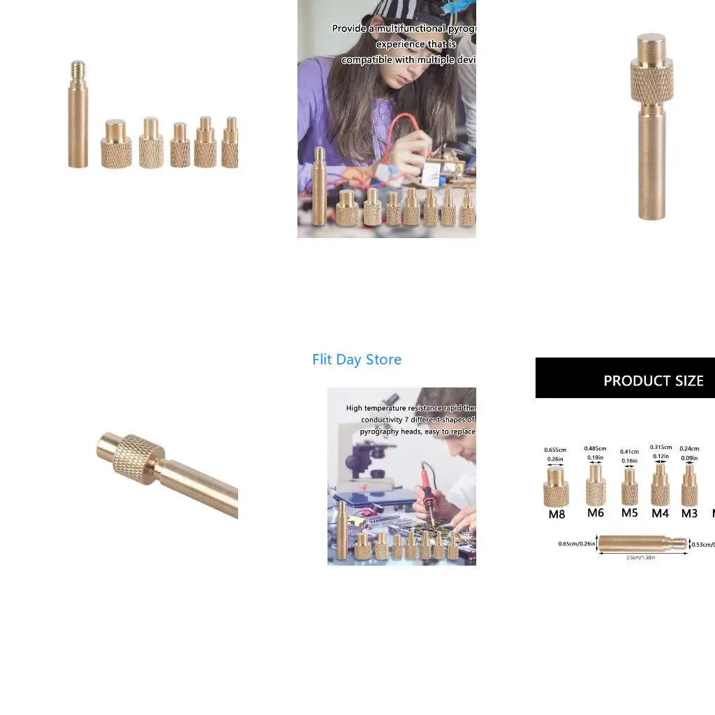 

F92C Quick Release Brass Soldering Tip for Melting Nut & Thread Inserts for 3D Printer Accessories Small Electronics Repairs