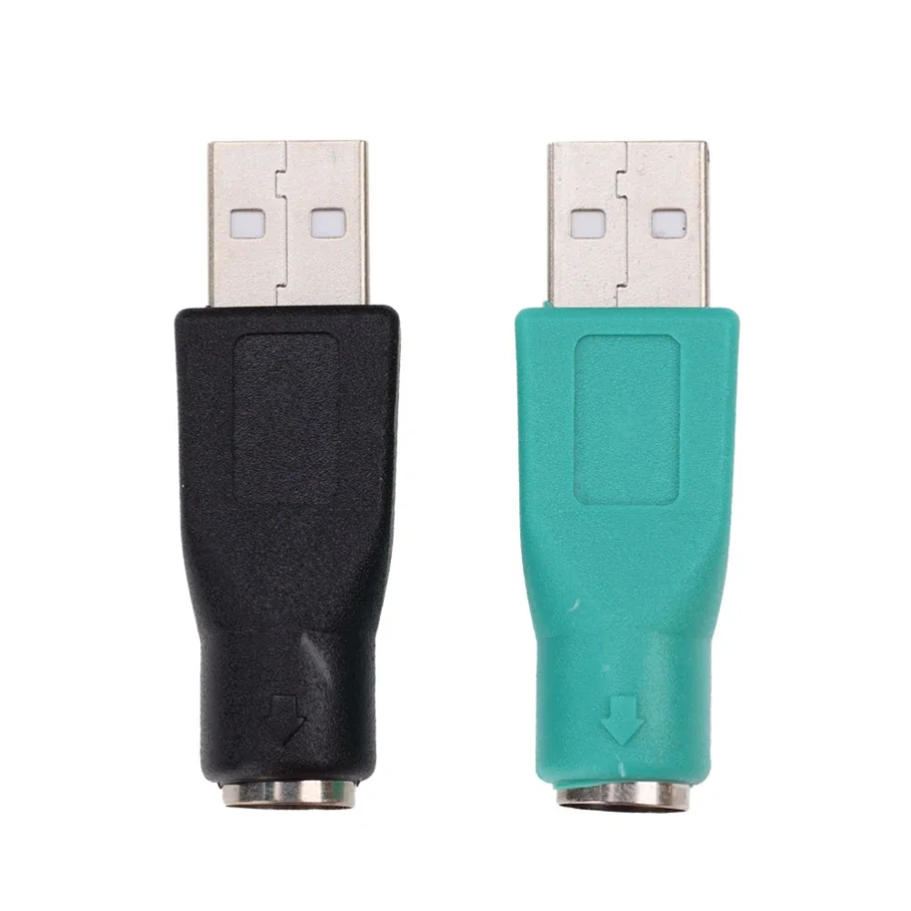 200pcs USB 2.0 Male To for PS/2 Female Adapter Converter Usb Connector For PC Laptop PS2 Keyboard Mouse