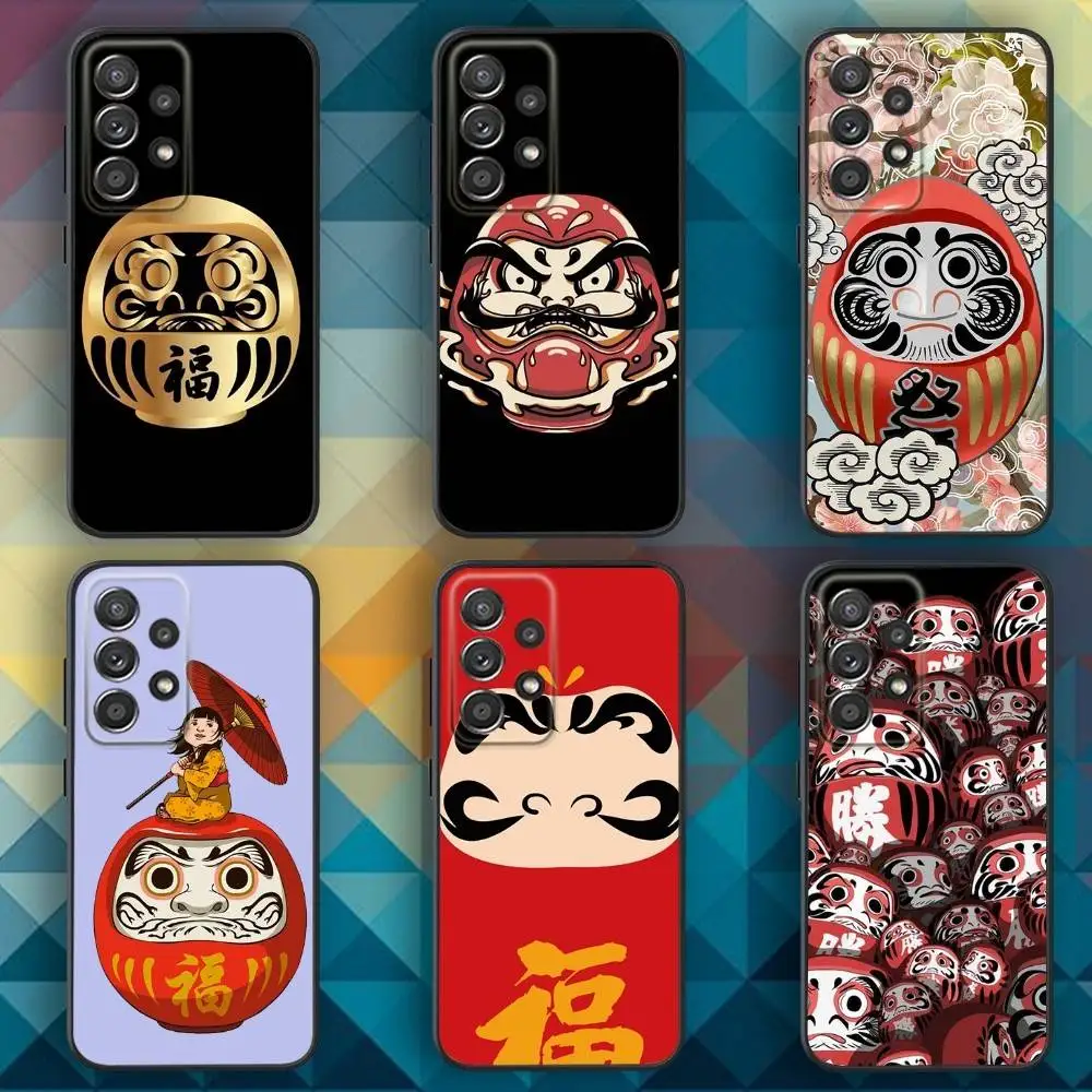 

Japanese Darumas Lucky Doll Phone Case For Samsung S25,S24,S21,S22,S23,S30,Ultra,S20,Plus,Fe,Lite,Note,10,9,5G Black Cover