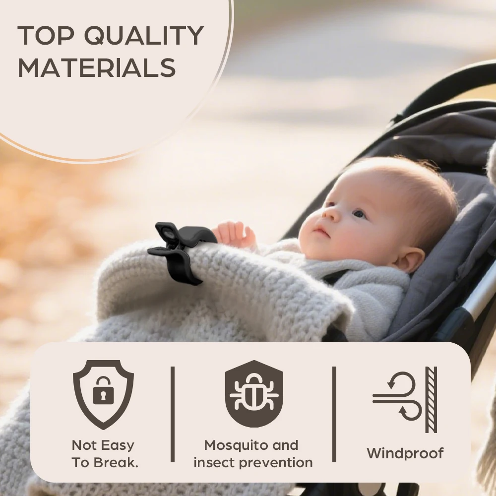 2PC/4PC Baby Stroller Blanket Clips Pegs to Hook and Seat Cover Blanket Clips Plastic Universal Clip for Pram, Carrier, Trolley