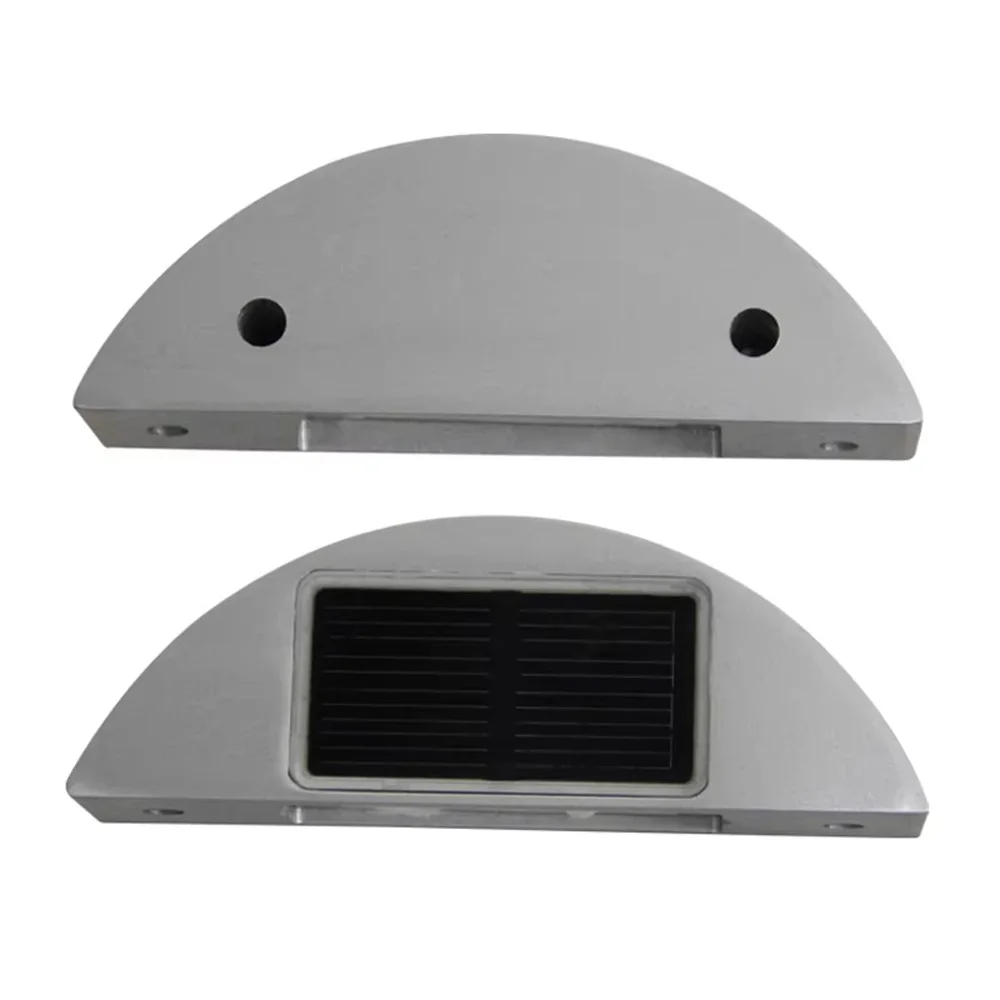 Solar Powered Pavement Lights - IP68 Waterproof Outdoor Step Lights for Driveway, Garden & Private Courtyard Warning