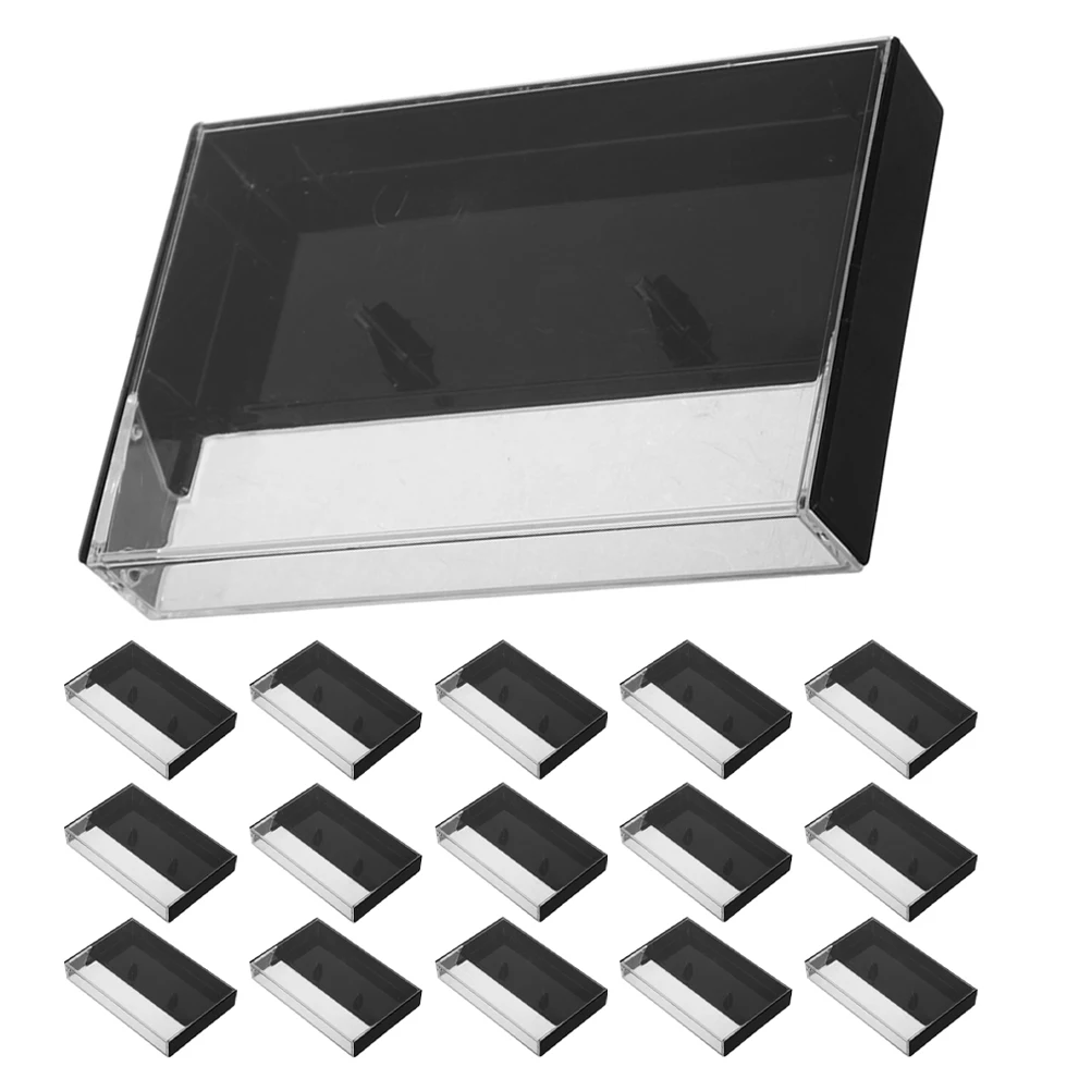 

20pcs Retro Cassette Tapes Storage Crystal Cases Plastic Audio Holder DJ Equipment Organizers For Home Tape Protection