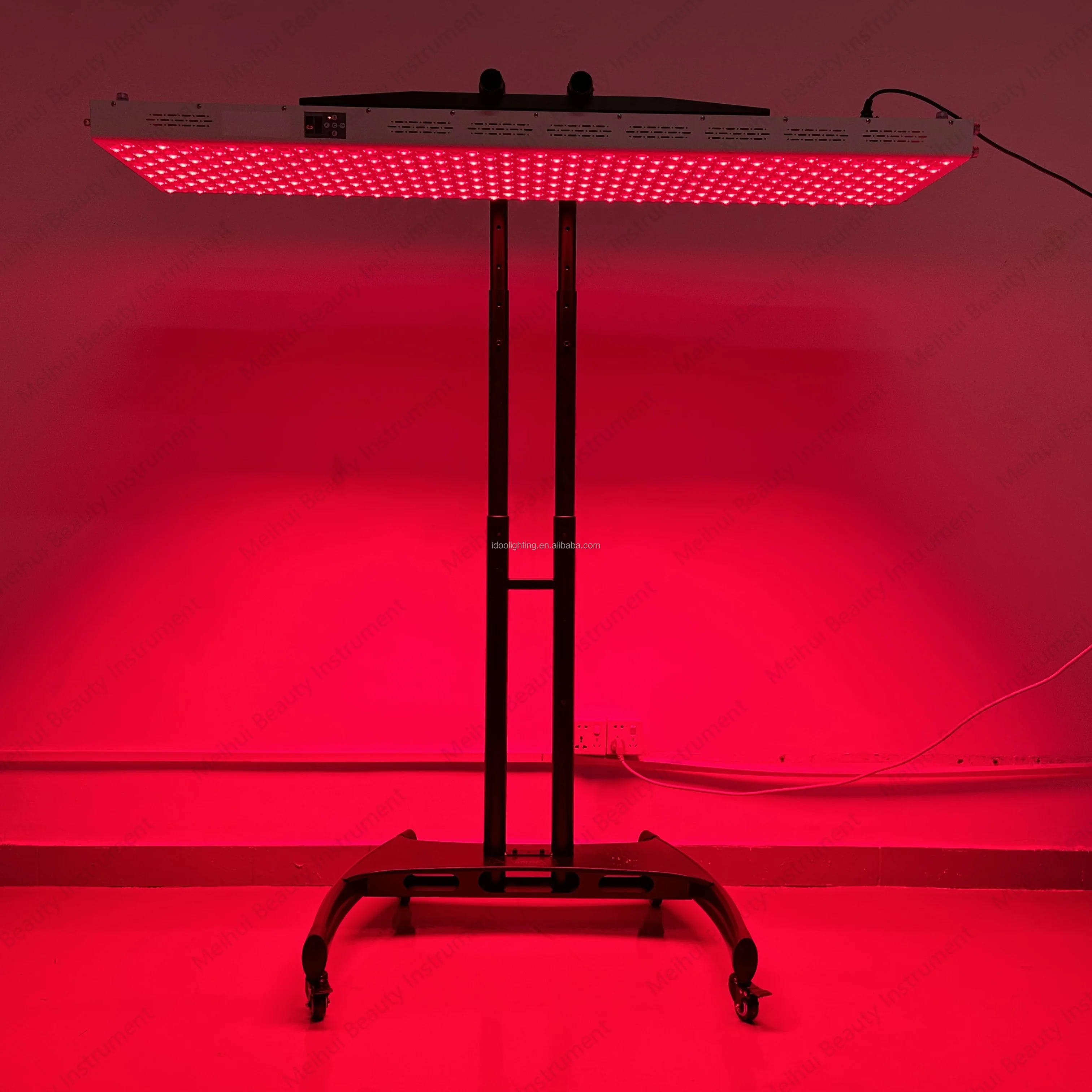 

660 Нм 850 нм PDT Большая инфракрасная светодиодная панель для ухода за кожей, 3000 Вт, панель для лечения красного света с кронштейном