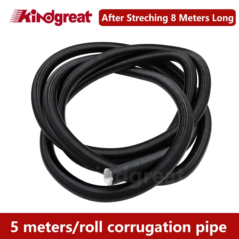 5 Meters Long 25mm Corrugation 2kw 5kw Diesel Parking Heater Air Intake Pipe For Eberspacher Airtronic D2 D4 D4S Webasto