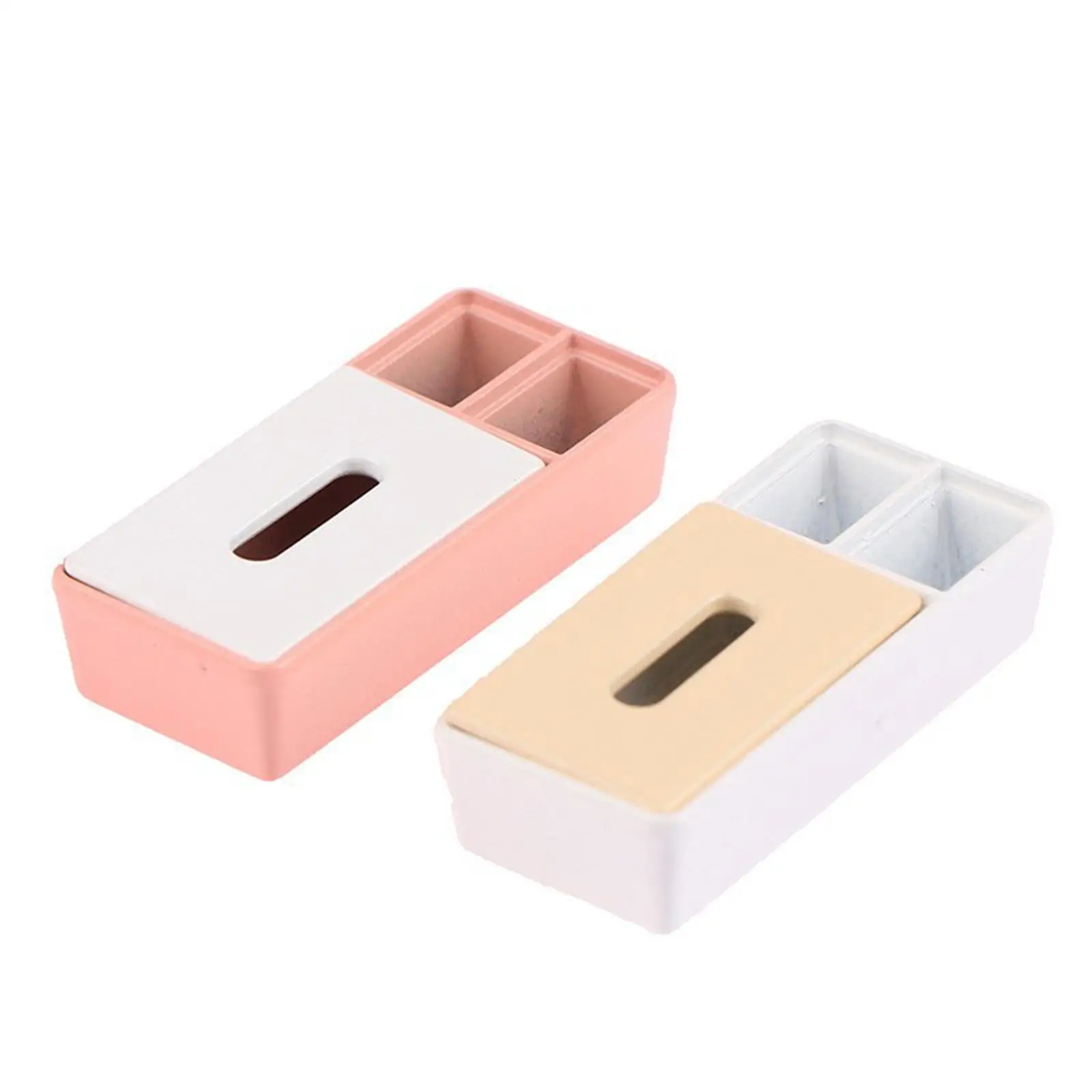Boîte à mouchoirs Miniature pour maison de poupée, accessoires rectangulaires pour bricolage artisanal