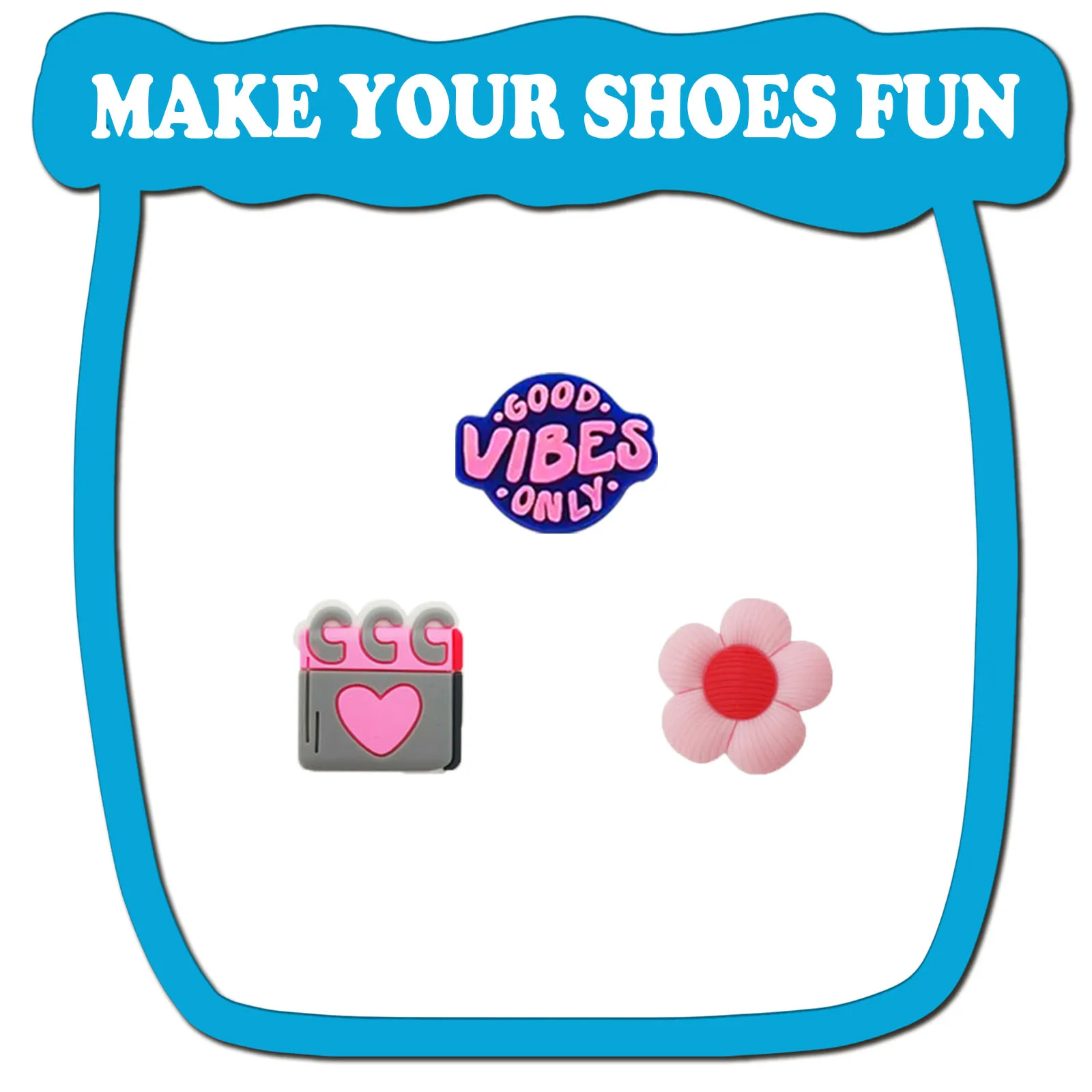 Random 8/20/38Pcs Pink Series Shoe Charms For Bubble Slides Sandals, Shoe Decorations Accessories For Christmas Birthday Gift image 3