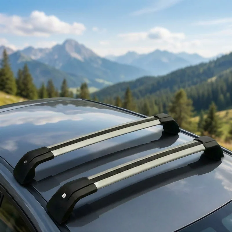 Heavy‑Duty Aluminum Alloy Roof Bars Cargo 100kg Loading Capacity Fit SUV Exterior Modification Access