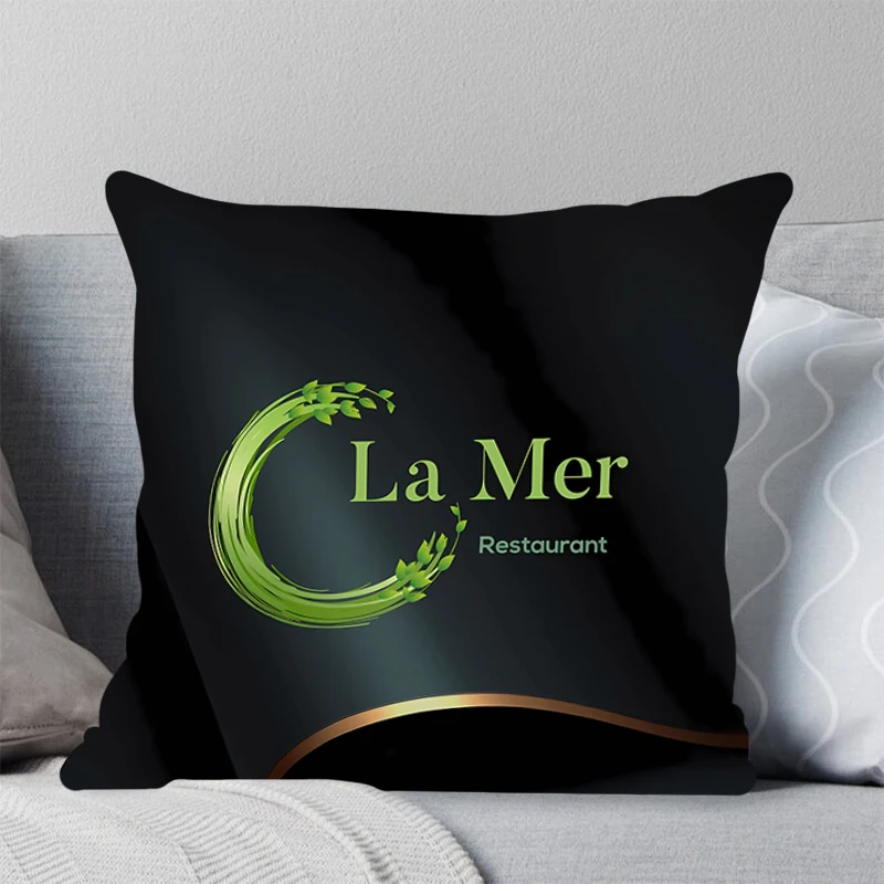 Pillowcase bedding comfortable two-sided square pillow sofa Square pillow La Mer pillowcases Fashion brand printed Home Decor