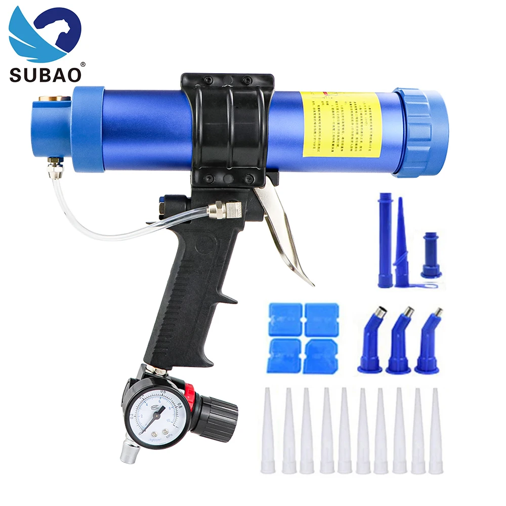 310 ml pneumatic air sealant gun, caulking gun tool, adjustable pressure glue gun, used for bathtub and Aquarium grouting tool