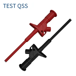 QSS Schnell Test Haken Clip Professionelle Isolierte Hochspannungs Flexible Grabber Prüfung Sonde 4MM Bananen Buchse Q.30021