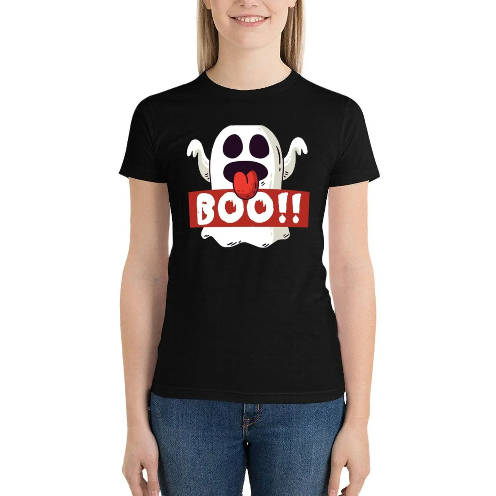 Счастливая Хэллоуин хост неодобрение футболки рубашки Графические футболки смешные летние блузки женские 2024