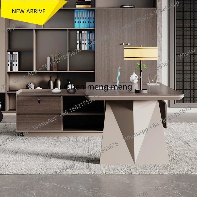 D178 Modern Computer Office Desk Storage Design Multifunctional Large Office Desk Nordic European Escritorio Oficina Salon Furni