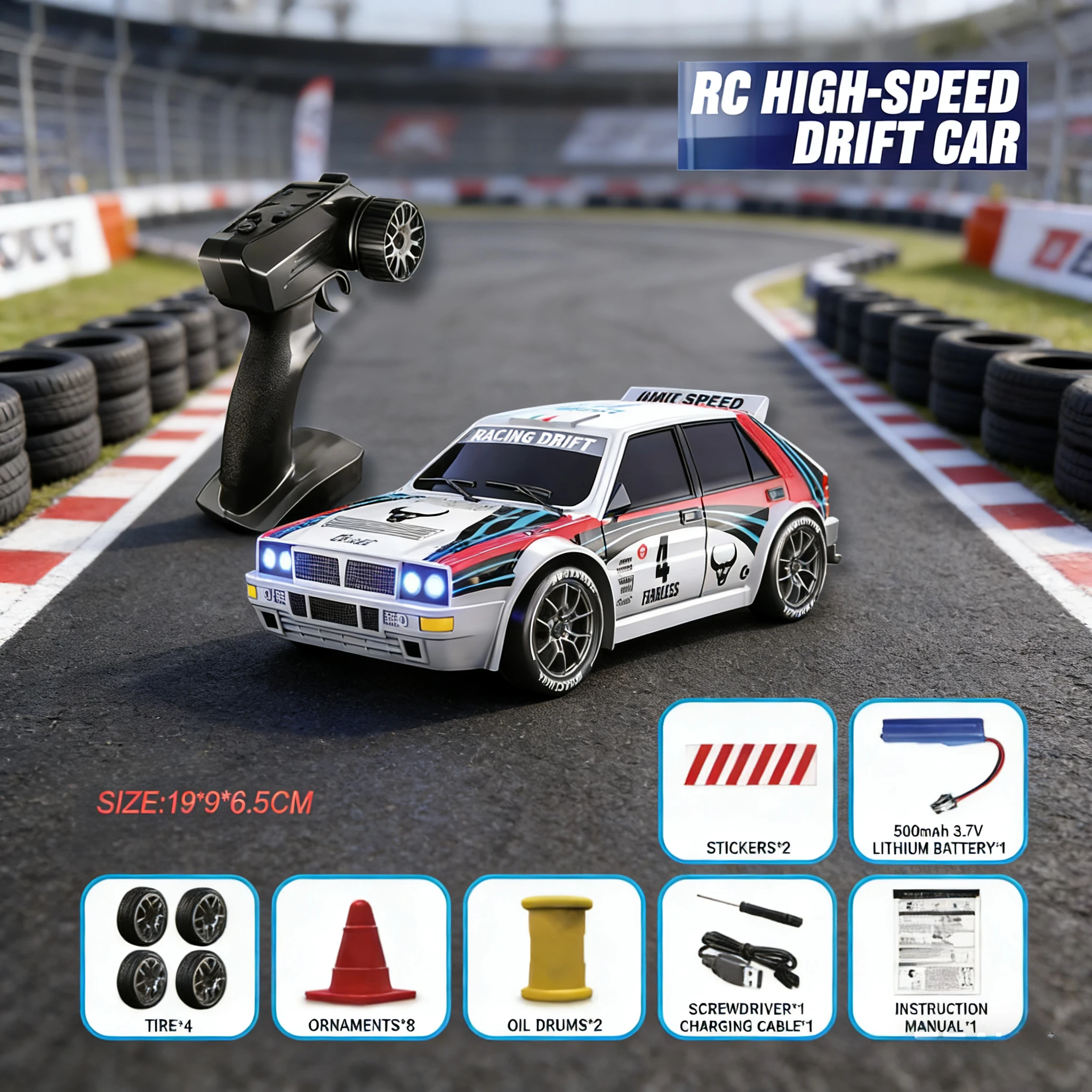 

2025 Новый 4WD RC автомобиль масштаба 1:24 с полным приводом и двумя настройками скорости 20 км/ч светодиодный светильник детские игрушки перезаряжаемый SG204