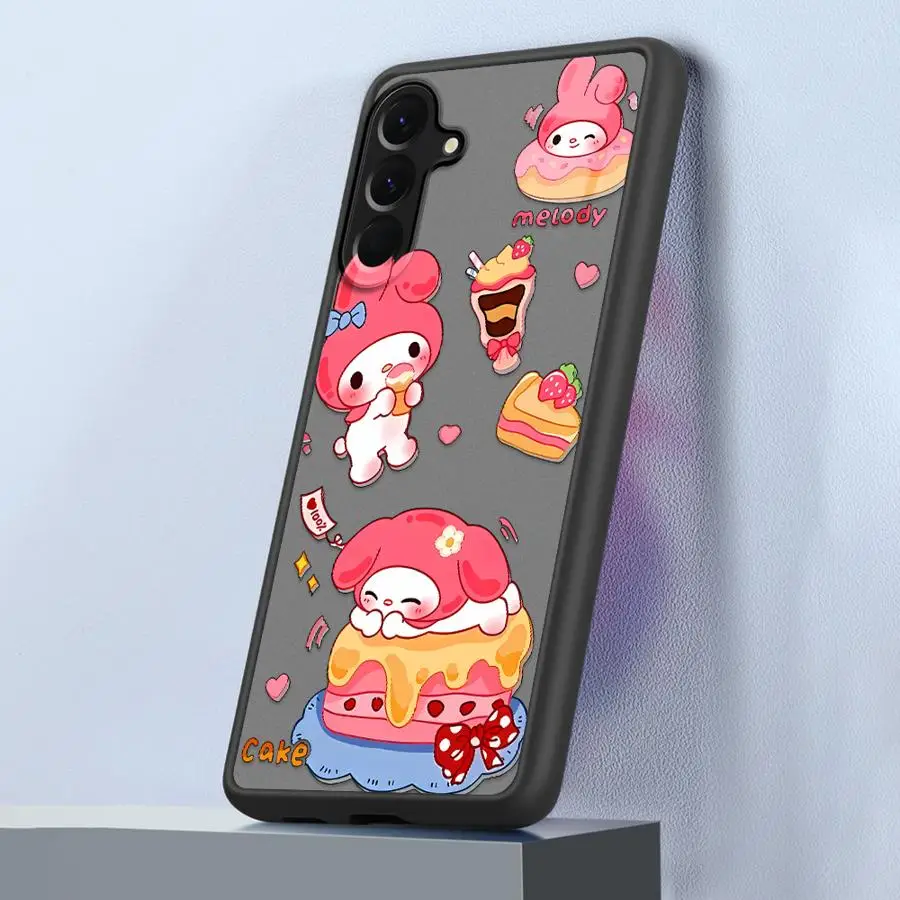 Sanrio Donut funda trasera de teléfono para Samsung Galaxy Note 20 Ultra 10+ 9 8 A13 A06 A30 A05 A15 A16 A12 A14 A70 A50