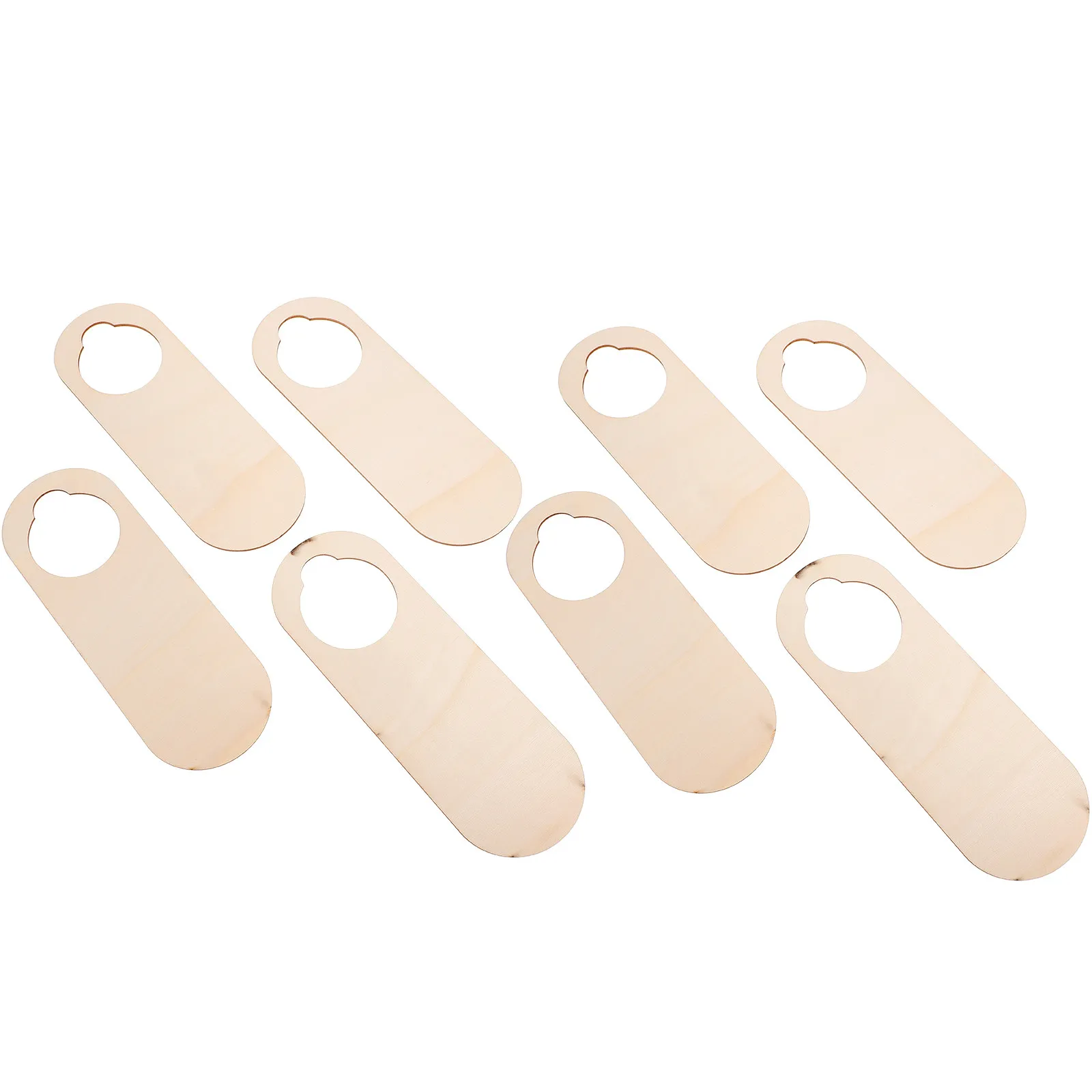 

10 шт. заготовок для подвесных табличек из дерева, неокрашенные деревянные таблички для декора дома, мастерской, офиса, именные таблички для комнат, поделки своими руками