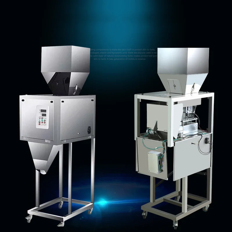 Particle Ganule Automatic Weighing Filling Machine For Puffed Snacks Fried Chips Rice Crackers Popcorn Large Vibration Filler