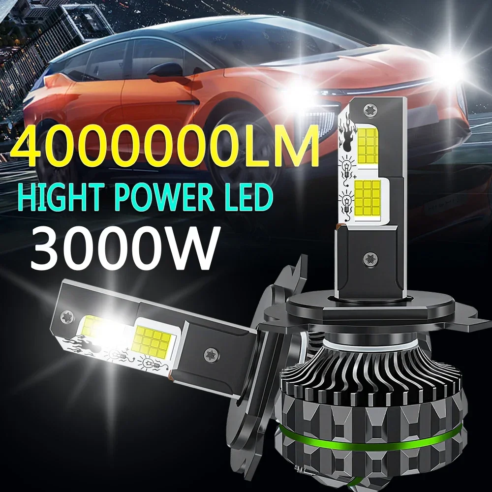 YIBAINEC 4Copper Led Headlight Bulb Lighthouse 3000W 6500K 12v 24v 36V H7 Led 24v Truck H1 H3 H11 H8 H9 9005 9006 HB3 HB4