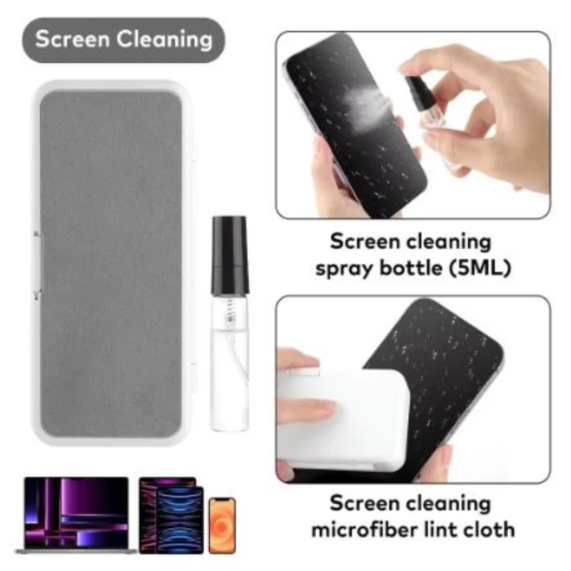 18-In-1 Cleaner Set Portable Storage Type Cleaning Tools Used for Universal Digital Product - Phone, Tablet, Camera & Laptop