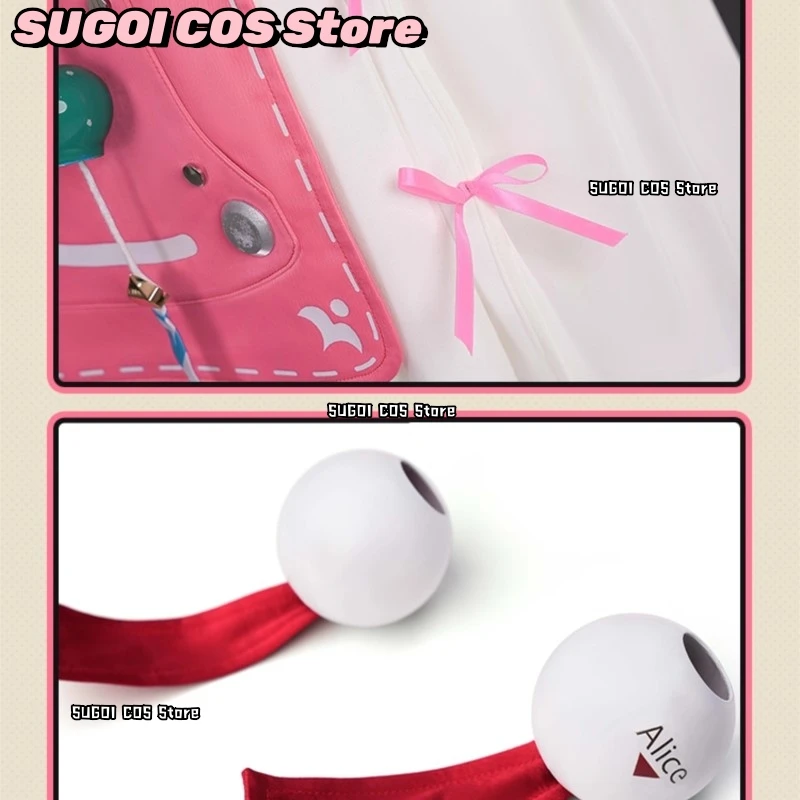 {SUGOI COS}AGame Zenless Zone Zero Alice Thymefield أزياء تنكرية شعر مستعار بحر الزعتر ملابس النساء الأرنب الزي تجهيزات حفلة الهالوين