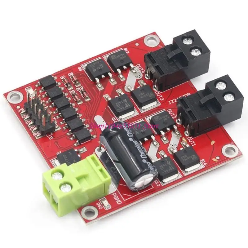 

2 Channel Dual H-bridge Motor Driver Module Positive Negative Rotate PWM Regulation Optocoupler Isolation L298 160W
