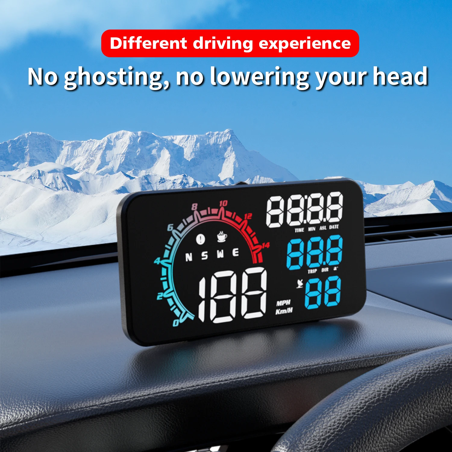 WY G11 Auto HUD Display Car Alarm Board Computer Speedometer Head Up Display Windshield Car Electronic Accessories for Car