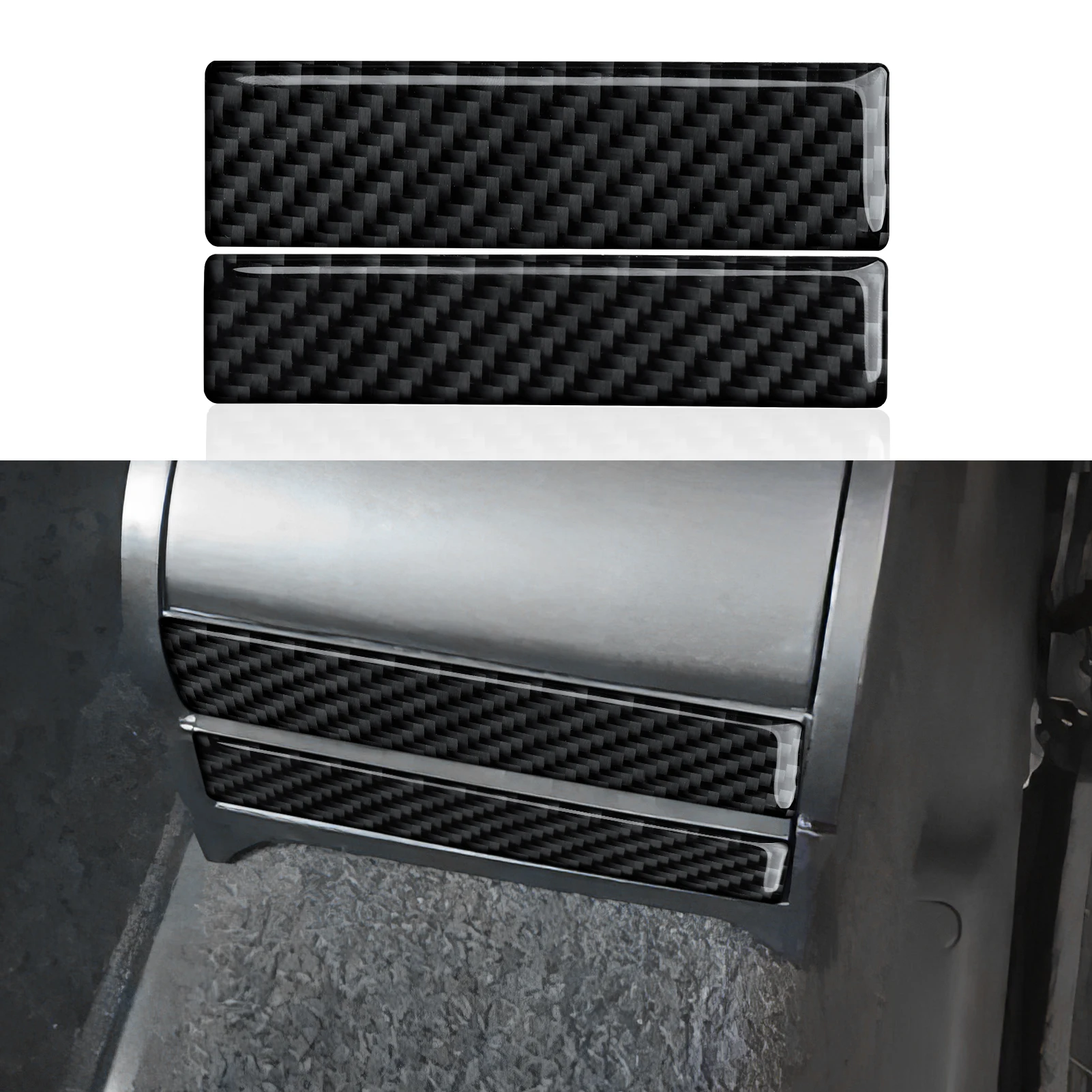 For VW Jetta A4 Bora Golf IV MK4 R32 GTI Variant (1997-2005), Car Rear Storage Trim Strip, Carbon Fiber Interior Sticker.