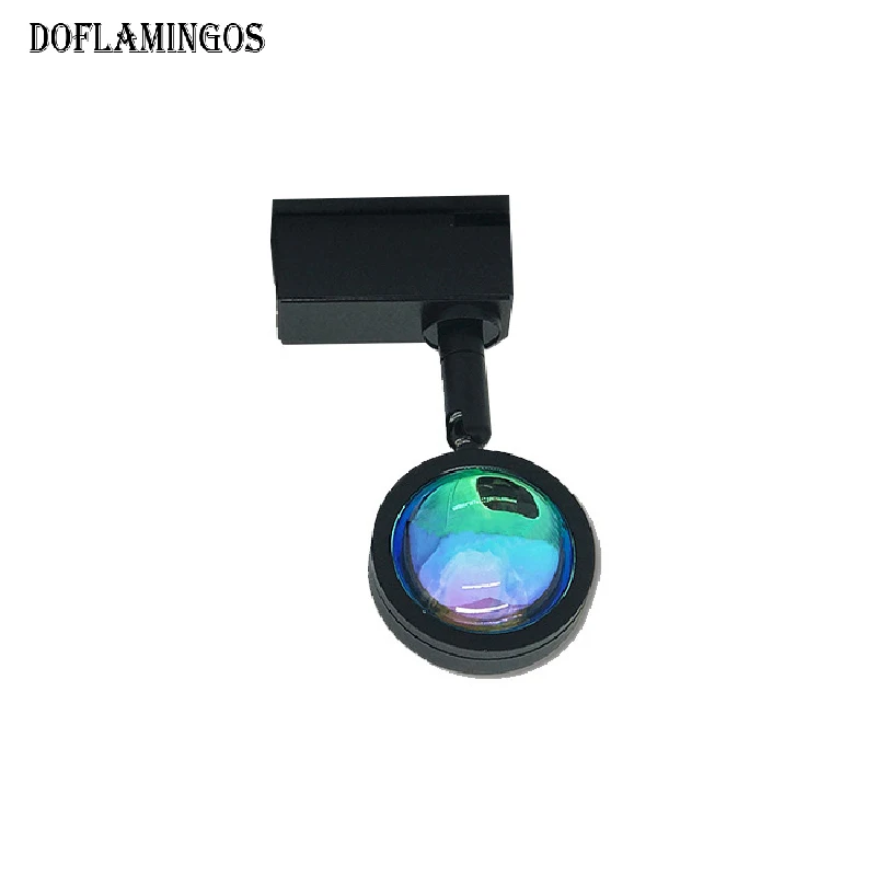 Modern Fashion 11 Styles Sunset Lamp Led Track Rail Light Spot Lamp Angle Adjustable Ceiling Lighting 10W Living Room Stores