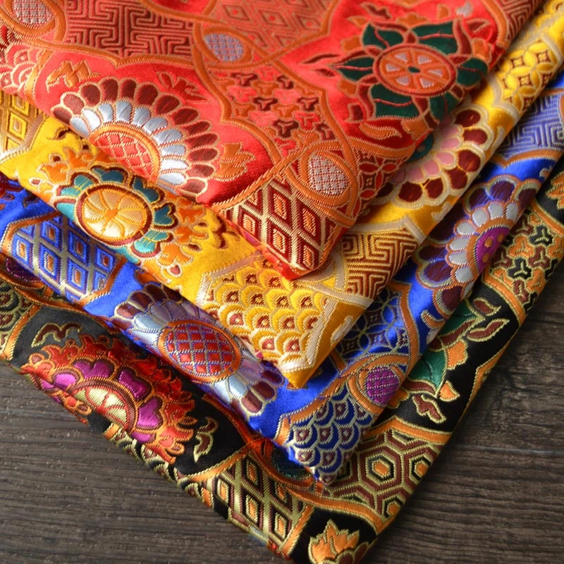 Weaving Brocade Jacquard Fabric for Clothing Sachet Cheongsam Designer Handmade Diy Sewing Material By The Meter Cloth