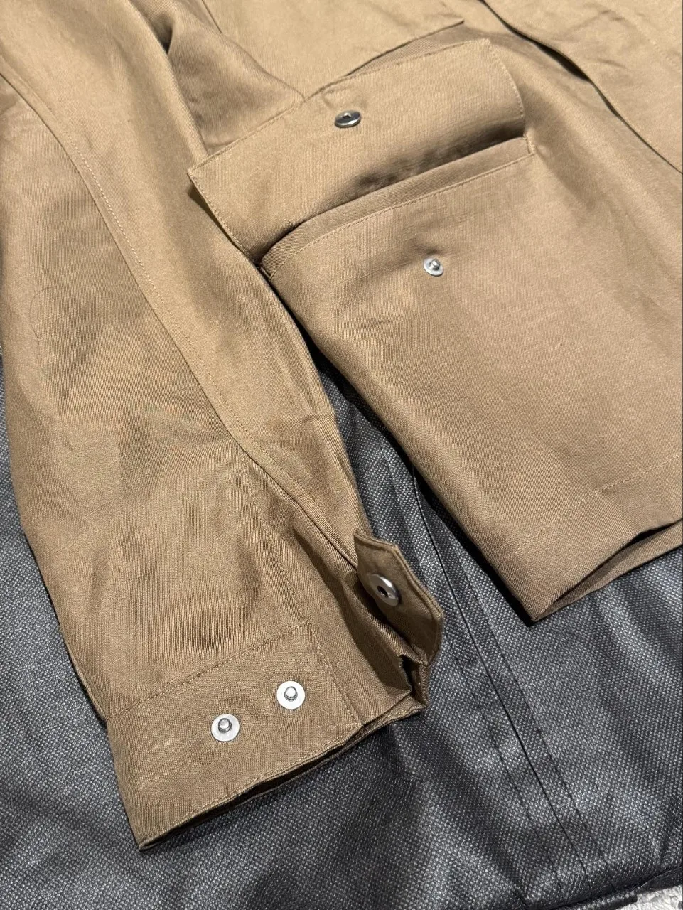 LP Old Money Style 2025 New Arrival Men Linen Silk Blend Commuter Jacket Adjustable Cuff Waist Versatile Casual Outerwear