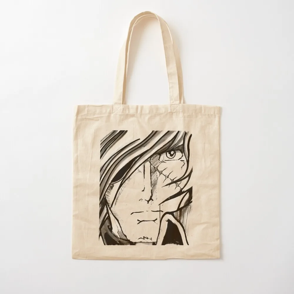 

captain harlock face Tote Bag canvas shoulder Portable shopping