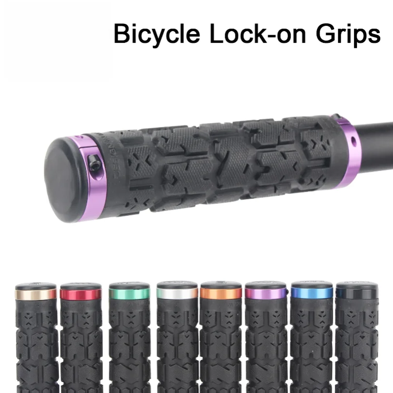 

Bicycle Handlebar Grips Rogue Lock-on Anti-Slip Shock Absorption Handle Cover Double Locking for MTB/Road Bike Parts