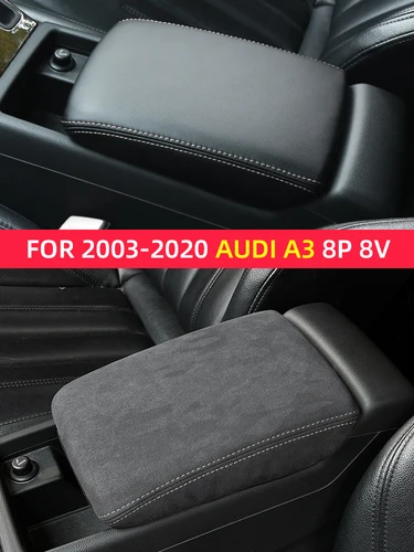 Imagen 2 del producto Para Audi A3 8P accesorios 2003-2012 2013-2016 2017-2019 2020 8V S3 cubierta protectora Interior para compartimento central de coche caja de reposabrazos