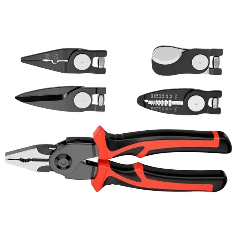 

Multipurpose Pliers Electrician Pliers Multifunctional 5 IN 1 Interchangeable Steel Hand Tool Plier Heavy Duty Pliers For