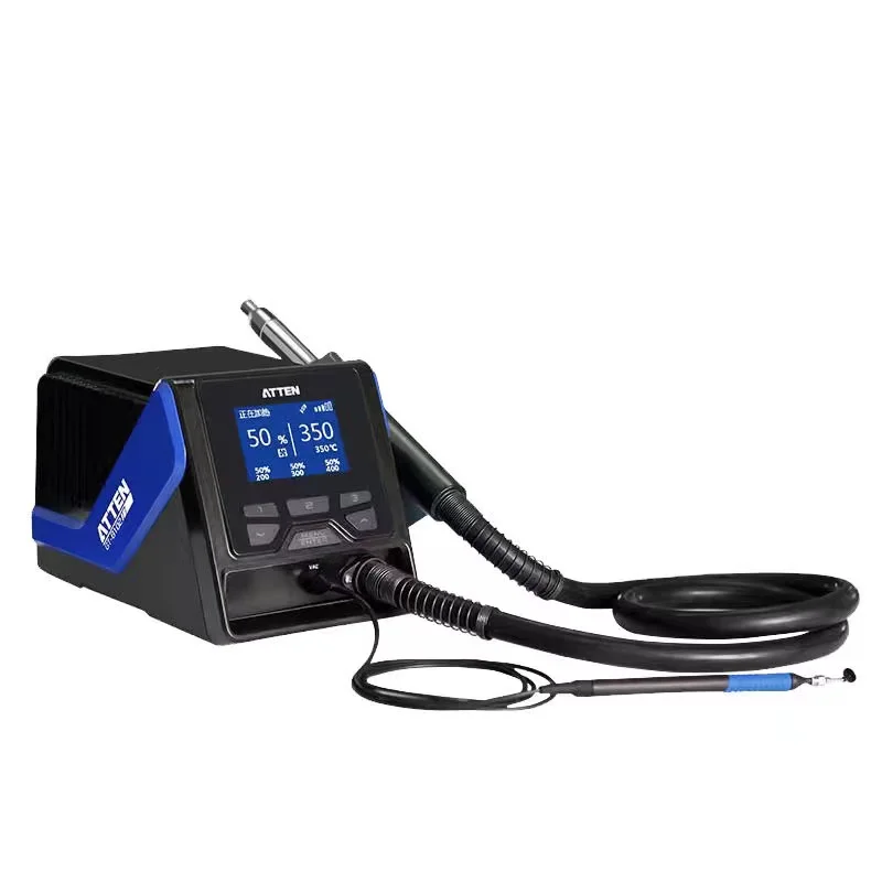 ATTEN GT-8102 1000W Intelligent High Power Hot Air Rework Station With Vacuum Pen Desoldering Hot Air   Welding Tool