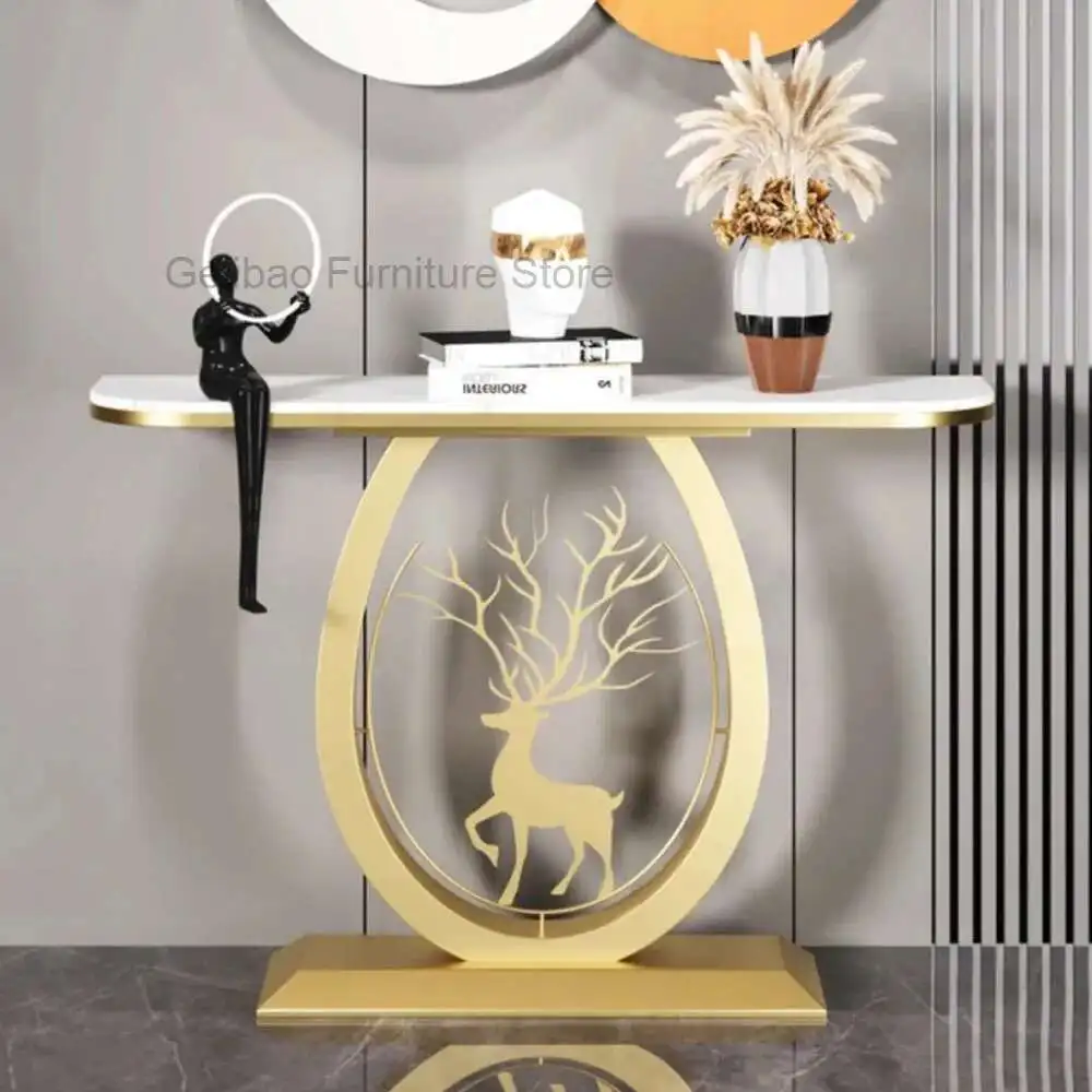 

Aesthetic Nordic Console Table Luxury Entryways Metal Minimalist Console Table Beauty Glamour Tisch Wohnzimer Home Furniture