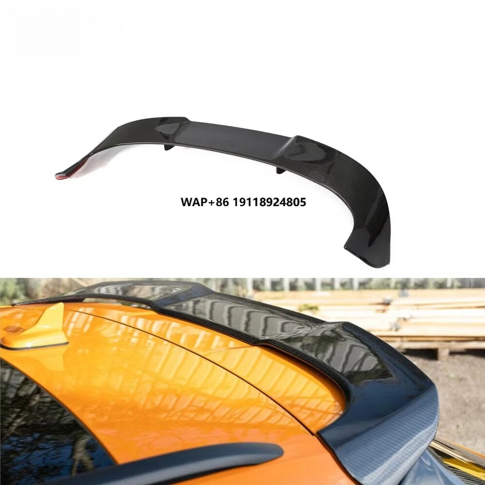 

High Glossy Rear Trunk Spoiler For Rs6 Avant C8 Wagon Prepreg Dry Carbon Fiber Rear Roof Spoiler Wing 2019 - 2022