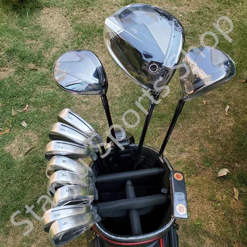 

Полный набор клюшек для гольфа Qi10 Полный набор S/R/SR Driver+Fairway+Putter+Iron Набор клюшек для гольфа с крышкой на голову