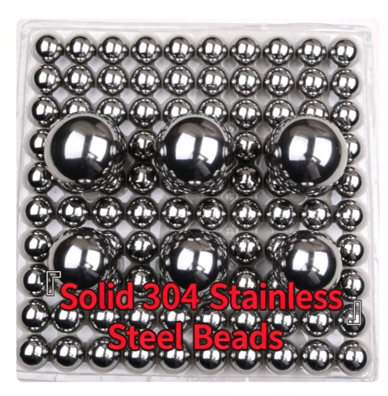 304 Stainless Steel Ball Dia 1mm 1.5mm 2mm 2.381mm 2.5mm-30mm High Precision Solid Bearing Balls Smooth Ball