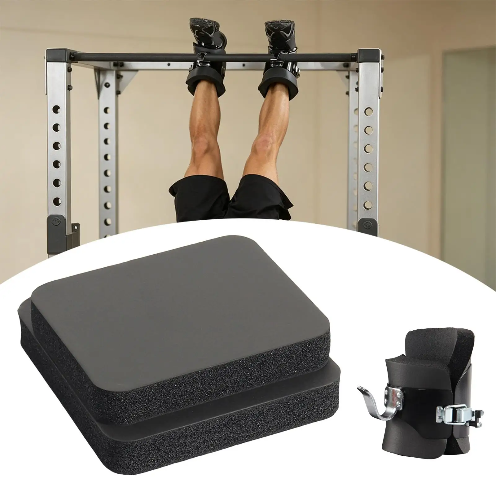 2PCS High-Density Foam Pads Replacement Inversion Boot Guards Durable Cushioning Inserts for Yoga Gym Exercise Workout