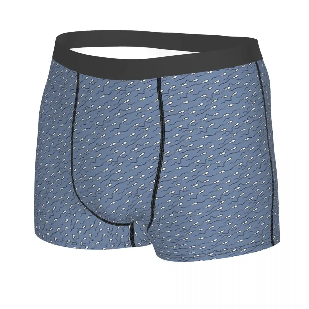 The Great Sperm Migration On Blue Men Boxer Briefs Penis Cock Highly Breathable Underpants High Quality Print Shorts Birthday