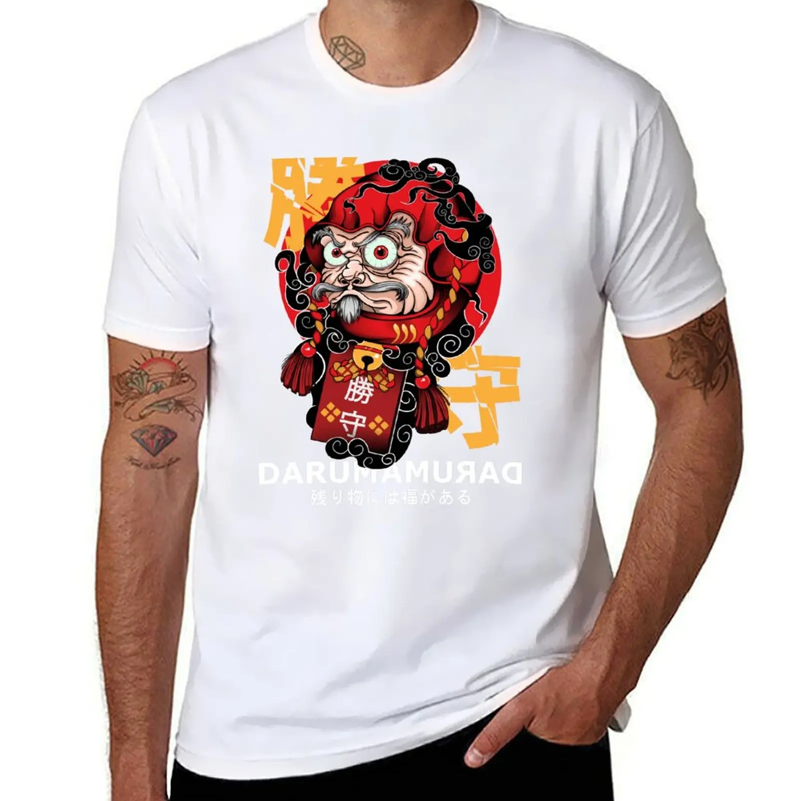

Daruma Luck Charm T-Shirt man t shirt cotton high quality t shirts for man slim fit T-Shirt