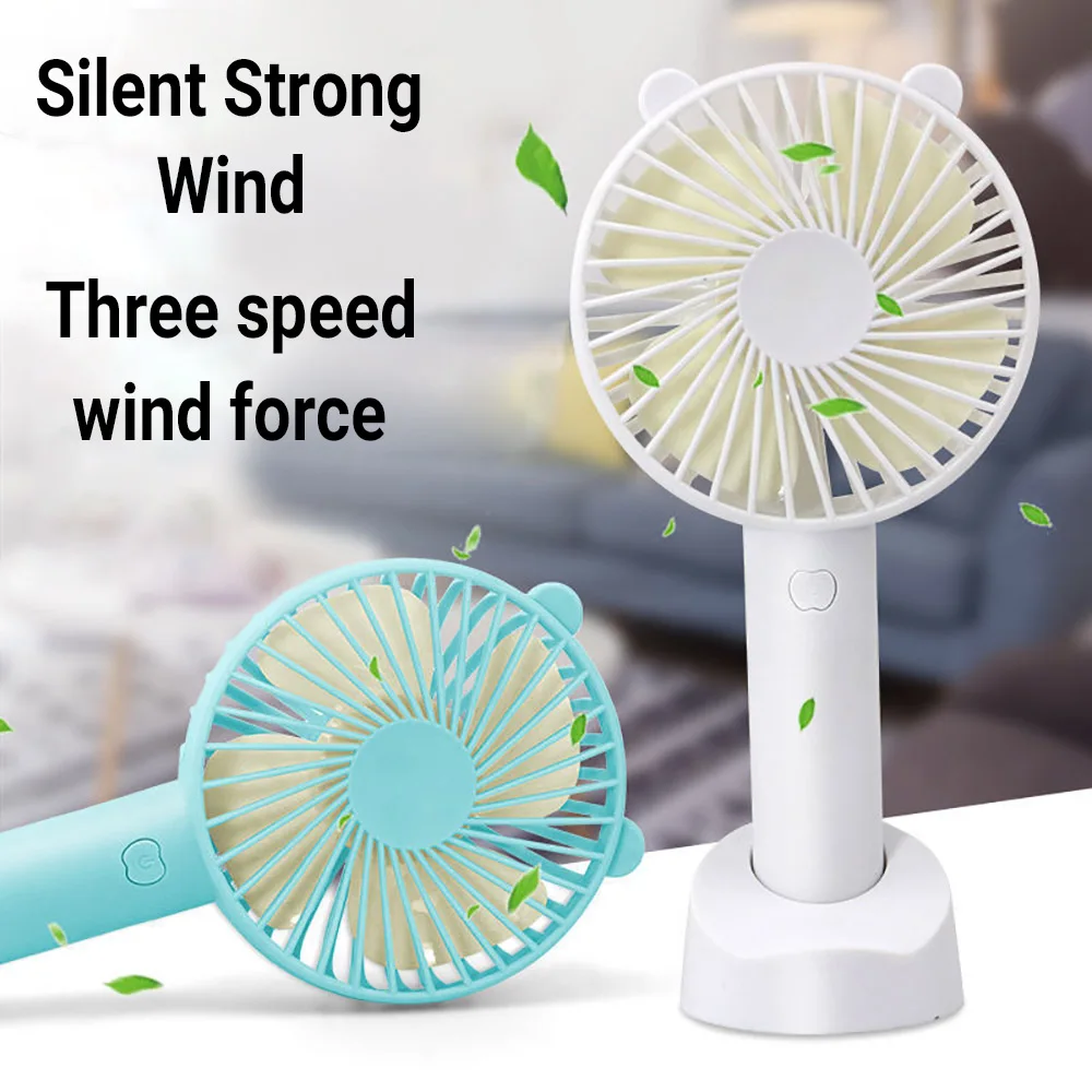 Mini Portable Fans Handheld USB Rechargeable Fan Mini Desktop Air Cooler Outdoor Fan Cooling Travel Hand Fans Ventilation Fan