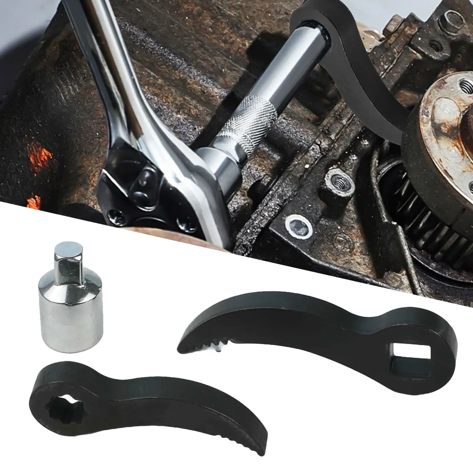Streamline Your Repairs with the 3 Pcs Crowbar Wrench Adapter Set Compatible with Various Tools for Maximum Utility