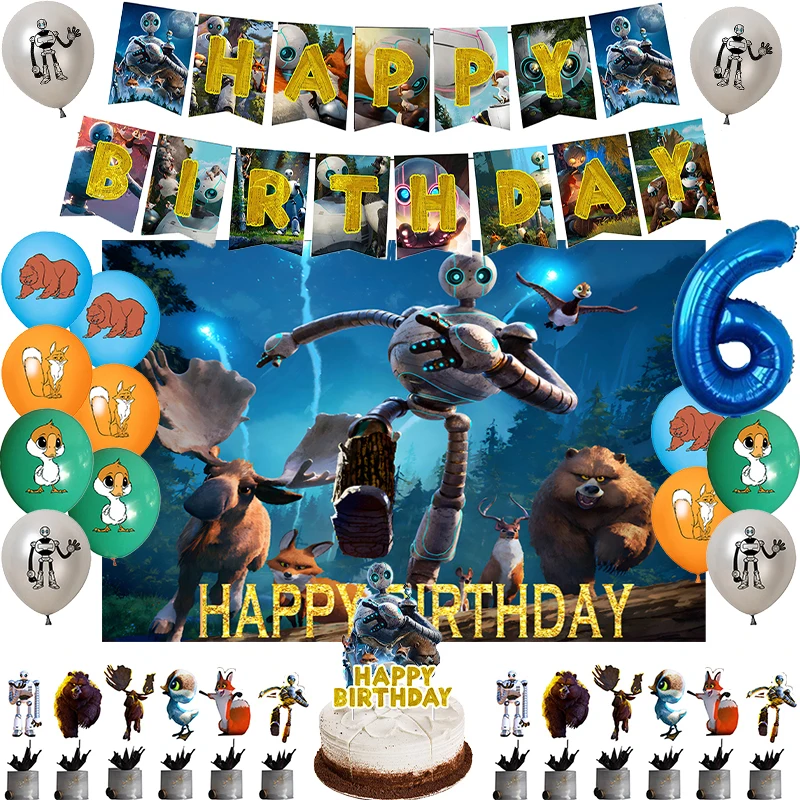 Topo de Bolo Robô Para Imprimir: A Solução Perfeita para Festa Temática do The Wild Robot